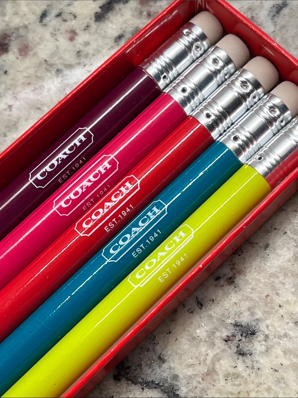 Coach Pencil Collection New in the Box NWOT